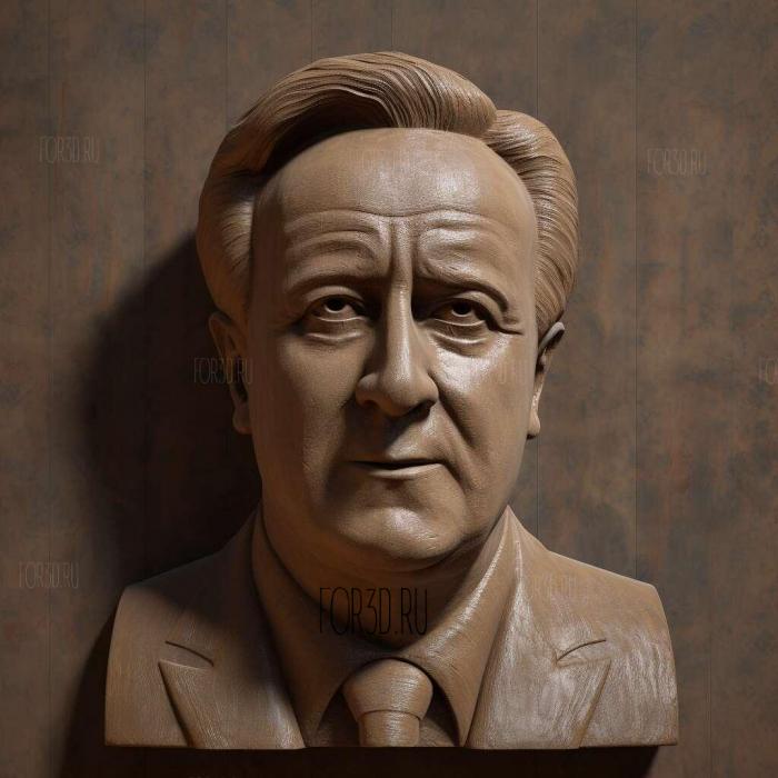 David Cameron 1 stl model for CNC